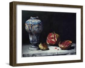 Still Life with a Pomegranate-Théodule Augustin Ribot-Framed Giclee Print