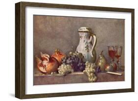 Still Life with a Porcelain Jug-Jean-Baptiste Simeon Chardin-Framed Art Print