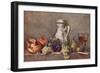 Still Life with a Porcelain Jug-Jean-Baptiste Simeon Chardin-Framed Art Print