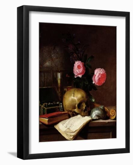 Still Life with a Skull-E. Letellier-Framed Giclee Print