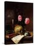 Still Life with a Skull-E. Letellier-Stretched Canvas