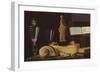 Still Life with a Statuette and Shells, C.1630 (Oil on Panel)-Sebastian Stoskopff-Framed Giclee Print