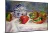 Still Life with a Sugar Bowl and Red Peppers, c.1905-Pierre-Auguste Renoir-Mounted Giclee Print