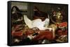 Still Life with a Swan, 1640S-Frans Snyders-Framed Stretched Canvas