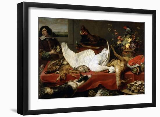 Still Life with a Swan, 1640S-Frans Snyders-Framed Giclee Print