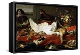 Still Life with a Swan, 1640S-Frans Snyders-Framed Stretched Canvas