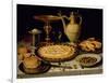 Still Life with a Tart, Roast Chicken, Bread, Rice and Olives-Peeters-Framed Giclee Print