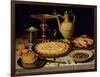 Still Life with a Tart, Roast Chicken, Bread, Rice and Olives-Peeters-Framed Giclee Print