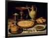 Still Life with a Tart, Roast Chicken, Bread, Rice and Olives-Peeters-Framed Giclee Print