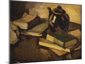 Still Life with a Teapot and Books on a Table, c.1926-Samuel John Peploe-Mounted Giclee Print