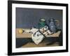 Still Life with a Tin Kettle, 1869-Paul Cézanne-Framed Giclee Print