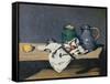 Still Life with a Tin Kettle, 1869-Paul Cézanne-Framed Stretched Canvas