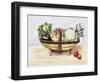 Still Life with a Trug of Vegetables, 1996-Alison Cooper-Framed Giclee Print