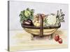 Still Life with a Trug of Vegetables, 1996-Alison Cooper-Stretched Canvas