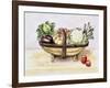 Still Life with a Trug of Vegetables, 1996-Alison Cooper-Framed Giclee Print