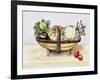 Still Life with a Trug of Vegetables, 1996-Alison Cooper-Framed Giclee Print