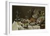 Still Life with a Turkey Pie-Pieter Claesz-Framed Art Print