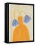 Still Life with a Vase and Two Flowers-Alisa Galitsyna-Framed Stretched Canvas