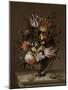 Still Life with a Vase of Flowers and a Dead Frog, Jacob Marrel-Jacob Marrel-Mounted Art Print