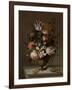 Still Life with a Vase of Flowers and a Dead Frog, Jacob Marrel-Jacob Marrel-Framed Art Print