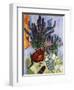 Still Life with a Vase of Flowers-Ernst Ludwig Kirchner-Framed Giclee Print