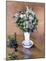 Still Life with a Vase of Lilac, 1883-Gustave Caillebotte-Mounted Giclee Print