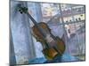 Still Life with a Violin, 1918-Kuz'ma Petrov-Vodkin-Mounted Giclee Print