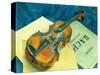 Still Life with a Violin, 1921-Kuzma Sergievitch Petrov-Vodkin-Stretched Canvas