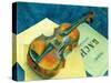Still Life with a Violin, 1921-Kuzma Sergievitch Petrov-Vodkin-Stretched Canvas