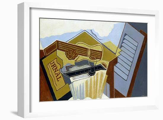 Still Life with a White Cloud-Juan Gris-Framed Giclee Print