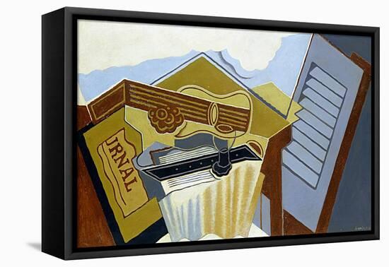 Still Life with a White Cloud-Juan Gris-Framed Stretched Canvas