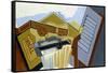 Still Life with a White Cloud-Juan Gris-Framed Stretched Canvas