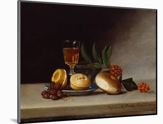 Still Life with a Wine Glass, 1818 (Oil on Panel)-Raphaelle Peale-Mounted Premium Giclee Print