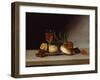 Still Life with a Wine Glass, 1818 (Oil on Panel)-Raphaelle Peale-Framed Giclee Print