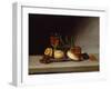 Still Life with a Wine Glass, 1818 (Oil on Panel)-Raphaelle Peale-Framed Giclee Print