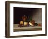 Still Life with a Wine Glass, 1818 (Oil on Panel)-Raphaelle Peale-Framed Giclee Print