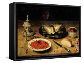 Still Life with an Artichoke-Osias The Elder Beert-Framed Stretched Canvas