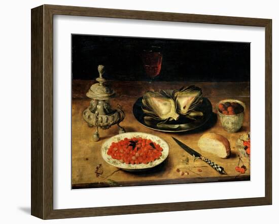 Still Life with an Artichoke-Osias The Elder Beert-Framed Giclee Print