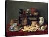 Still Life with an Ebony Chest, 1652-Antonio Pereda y Salgado-Stretched Canvas