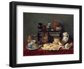 Still Life with an Ebony Chest, 1652-Antonio Pereda y Salgado-Framed Giclee Print