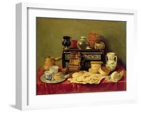 Still Life with an Ebony Chest, 1652-Pereda y Salgado-Framed Giclee Print