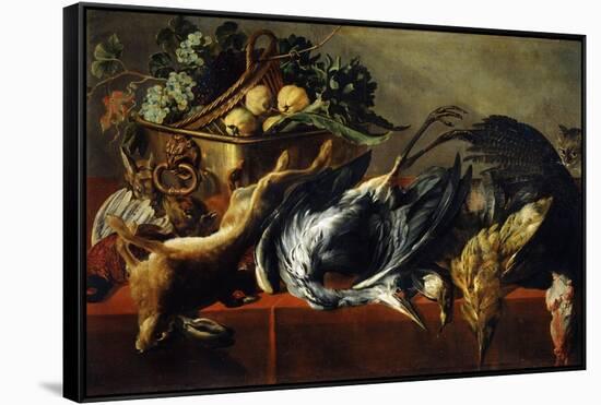 Still Life with an Ebony Chest, 17th Century-Frans Snyders-Framed Stretched Canvas