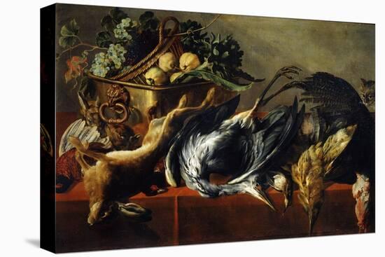 Still Life with an Ebony Chest, 17th Century-Frans Snyders-Stretched Canvas