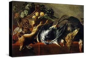 Still Life with an Ebony Chest, 17th Century-Frans Snyders-Stretched Canvas