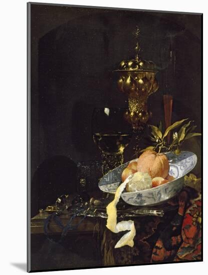 Still Life with an Oriental Rug, Early 1660s-Willem Kalf-Mounted Giclee Print