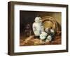 Still Life with an Urn and Mums-Eugene Henri Cauchois-Framed Giclee Print