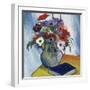 Still-Life with Anemones and Blue Book, 1911-August Macke-Framed Giclee Print