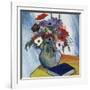 Still-Life with Anemones and Blue Book, 1911-August Macke-Framed Giclee Print