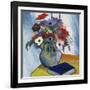 Still-Life with Anemones and Blue Book, 1911-August Macke-Framed Giclee Print