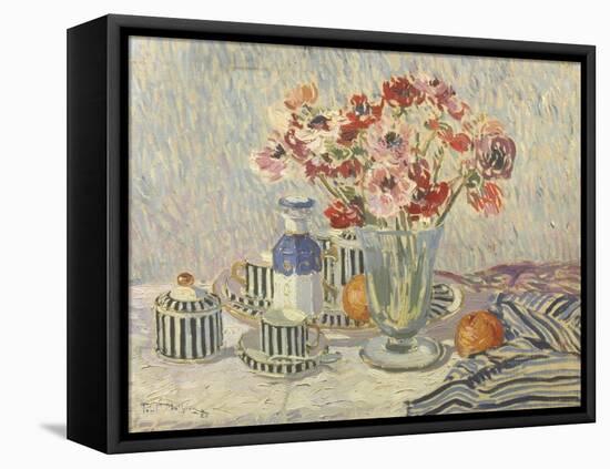 Still Life with Anemones-Paul Mathieu-Framed Stretched Canvas